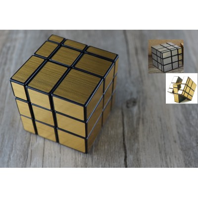 Golden Mirror Rubik's Cube/ 镜面拉丝贴扭計骰 Golden Mirror Rubik's Cube/ 镜面拉丝贴扭計骰